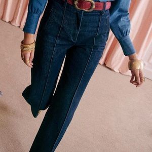 Sézane Lukas Trousers in Indigo